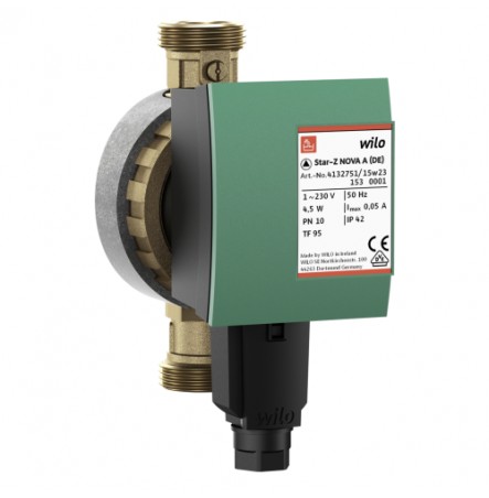 Насос циркуляционный с мокрым ротором для ГВС STAR-Z NOVA C PN10 1х230В/50 Гц Wilo 4132762
