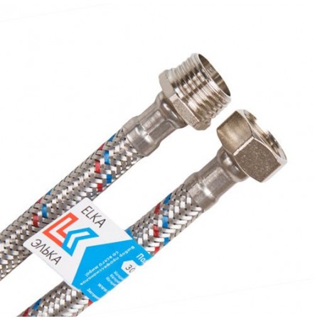 Подводка гибкая для воды сталь 1/2" ш-г L=2,0 м ELKA 694687891566