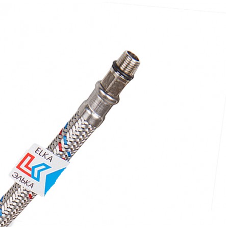 Подводка гибкая для воды латунь пара для смесителя M10-1/2" ш-г L=0,5 м ELKA 4627132450396