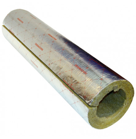 Цилиндр навивной ROCKWOOL 100 кашированный фольгой 60/42 L=1м ROCKWOOL
