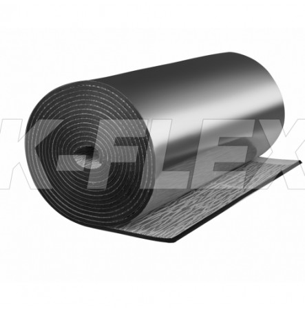 Рулон ST AD AL CLAD 19х1000-10 L=10м Тмакс=85C самоклеящийся K-flex 80319210103CL