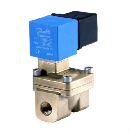 Клапан эл/магн латунь EV220W Ду 20 ВР/ВР НЗ с катушкой 230В Danfoss 042U426532