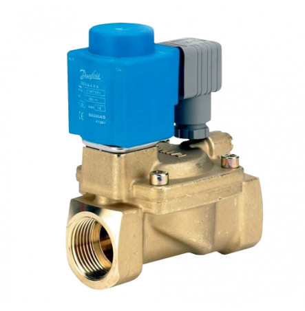 Клапан эл/магн латунь EV220W Ду 15 ВР/ВР НО с катушкой 24В пост ток Danfoss 042U436402