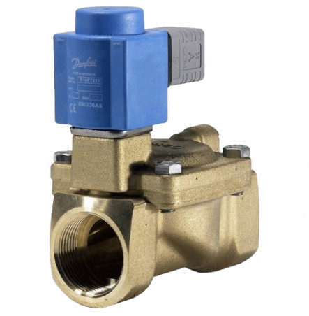 Клапан эл/магн латунь EV220B Ду 20 ВР/ВР универс Danfoss 032U453016