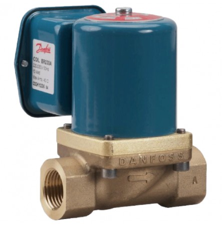 Клапан эл/магн латунь EV225B Ду 25 ВР/ВР НЗ Danfoss 032U380731