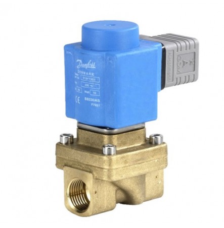 Клапан эл/магн латунь EV250B Ду 18 ВР/ВР НЗ Danfoss 032U161431