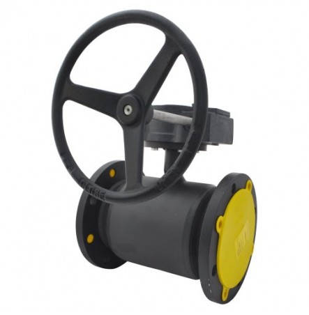 Кран шаровой стальной JIP Premium FF Ду 350 Ру16 фл с редуктором Danfoss 065N0271G
