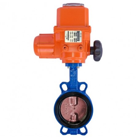 Затвор дисковый поворотный VPI4448-B04EP Ду 50 Ру16 межфл с эл/приводом Tecofi VPI4448-B04EP0050