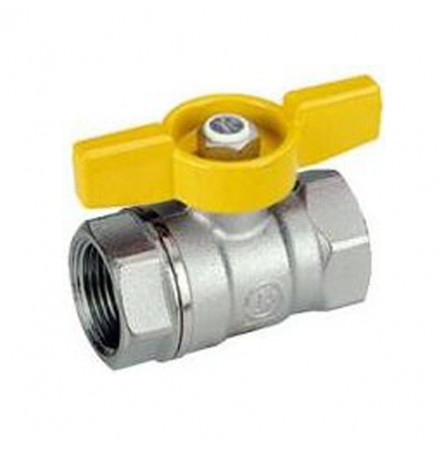 Кран шаровой латунный газ R251D Ду 15 ВР/ВР бабочка Giacomini R251X023