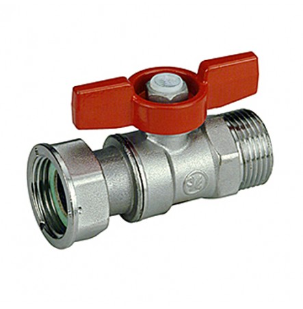 Кран шаровой латунный R254P Ду1/2"х3/4" НР/нак. гайка Giacomini R254PY003