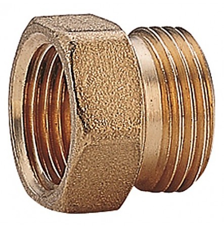 Переход латунь Ду 1/2"х3/4" евроконус ВР/НР R180FR Giacomini R180RY057