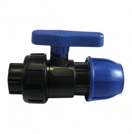 Кран ПЭ шаровой ВР Дн 25х3/4" нап компресс Poelsan 9942534