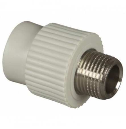 Муфта PP-R комбинированная сер НР Дн 20х3/4" VALFEX 10130120Г