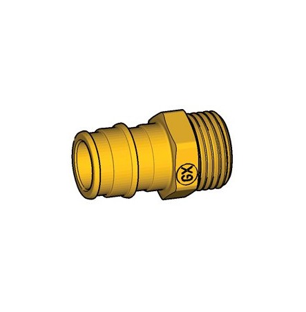 Муфта для PE-X латунь GX107 Дн 40х1 1/2" НР Giacomini GX107Y077