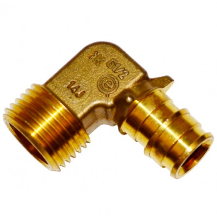 Угольник для PE-X латунь Q&E Дн 20хG3/4" НР Uponor 1023021
