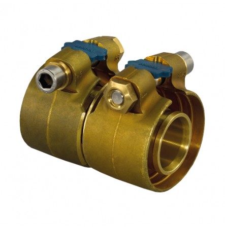 Муфта зажимная для PE-X латунь Wipex Дн 25x2,3 Ру 6 Uponor 1042972