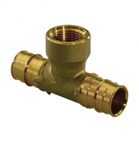 Тройник для PE-X латунь Дн 20х3/4" ВР РОС