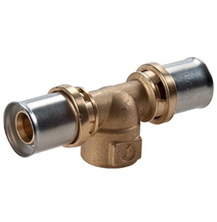 Тройник МП для PE-X латунь RM154 Дн 32х3/4"х32 ВР пресс Giacomini RM154Y050