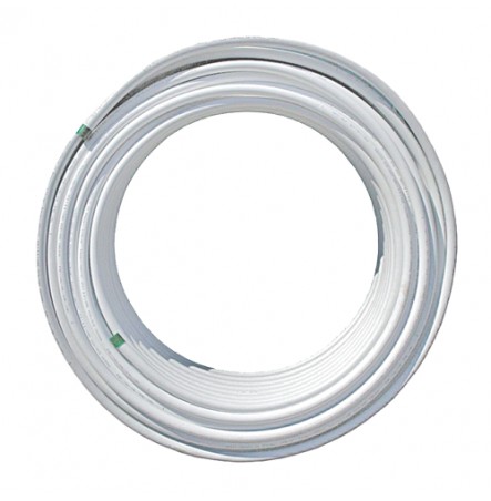 Труба МП PEX-AL-PEX 6001 Дн 20х2,0 Ру10 бухта 100м белый 95С Aquasfera 6001-02