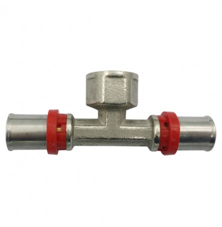 Тройник МП латунь 8011 Дн 20х1/2"х20 ВР пресс ГОСТ 32415-2013 Aquasfera 8011-02