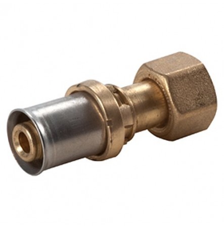 Муфта МП латунь RM179SP Дн 26х3/4" нак. гайка пресс Giacomini RM179Y069