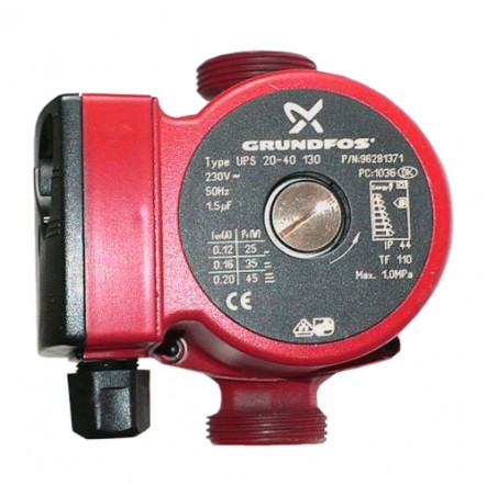 Насос циркуляционный с мокрым ротором UPS 25-40 130 PN10 1х230В/50 Гц Grundfos 96281376