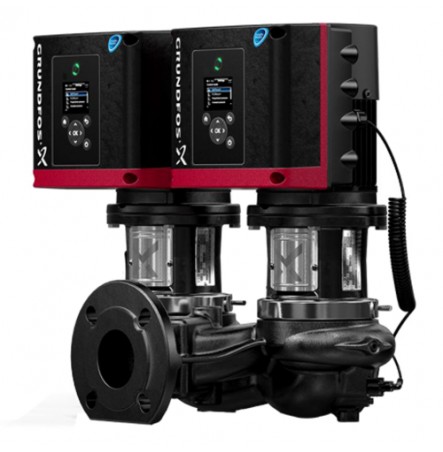 Насос ин-лайн с сухим ротором TPE3 D 50-60-S-A-F-A-GQQE PN6/10 сдвоенный 3х380-500В/50 Гц c датчиком тем-ры и перепада давления Grundfos 98438274